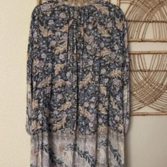 Spell And The Gypsy Oasis Smock Dress Nightshade Mini Tunic Boho Women's M B26 - Picture 2 of 5
